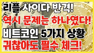 리플 사이다 반격! 역시 문제는 하나였다! 비트코인 5가지 상황, 귀찮아도 필수 체크! / 크립토 블라블라