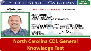 North Carolina CDL General Knowledge Test