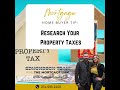 Researching Property Tax before purchasing a home!