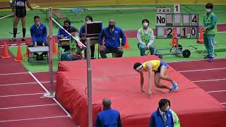 【第106回日本陸上競技選手権 室内競技】 日本選手権男子走高跳 勝田 将 2m10 1回目