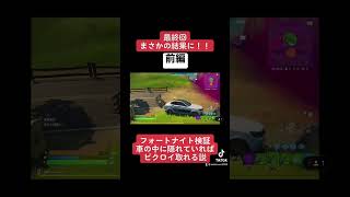 車の中に隠れてればビクロイ取れる説　#フォートナイト