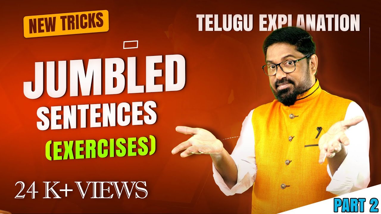 Jumbled sentences / rearrangement of sentences tricks in Telugu / Luckychannel education videos