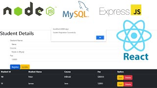 Nodejs React with Mysql Crud Application