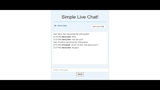 SIMPLE LIVE CHAT IN PHP AND JAVASCRIPT WITH SOURCE CODE