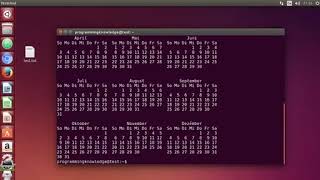 Ubuntu Lesson 31: Cal Command - Tutorial For Beginners