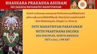 Devi Mahatmyam Parayanam with Prarthana Shloka, Day 4 - BPA North America Disciples