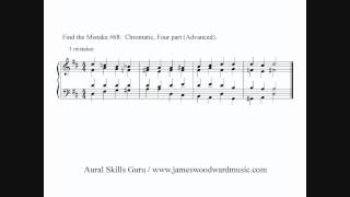 Find the Mistake #68 - Chromatic, 4-part Harmony (Advanced)