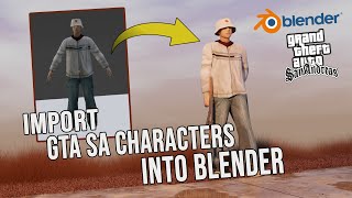 How to make GTA SA Characters wallpaper in Blender | GTA:SA | TUTORIALS | Blender 3.3.0