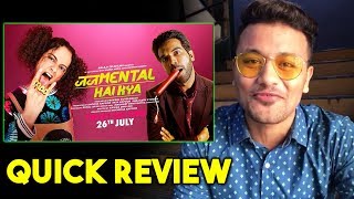 Judgementall Hai Kya Movie QUICK REVIEW | Kangana Ranaut | Rajkummar Rao