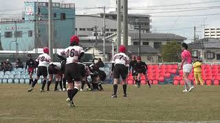 小学生ラグビー　岐阜県　関ラグビースクール（黒）ＶＳ　芦屋ラグビースクール（白）