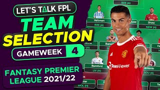 FPL TEAM SELECTION GAMEWEEK 4 | WILDCARD OR NOT? | FANTASY PREMIER LEAGUE 2021/22 TIPS