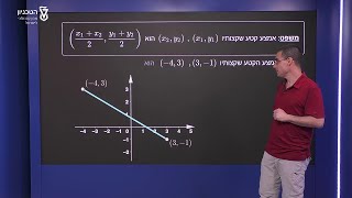 חלוקת קטע ביחס - אמצע של קטע