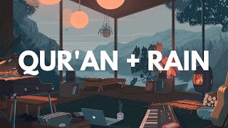 Relaxing Quran Recitation | Surah Al-Waqiah + Rain Sound Effects