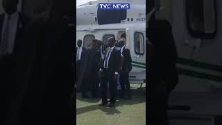 Tinubu Arrives Ogun State