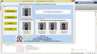 Matlab Code for Face Recognition Using Image Processing