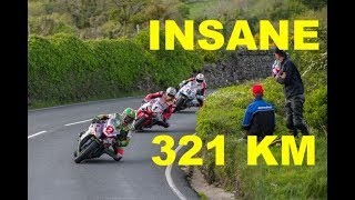 Insane 321 km top speed - Isle of Man TT 🇮🇲🇮🇲 Crazy Man and Insane Machine 🏍🏍