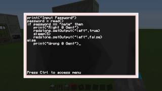 Tutorial - Password Door - Computer Craft