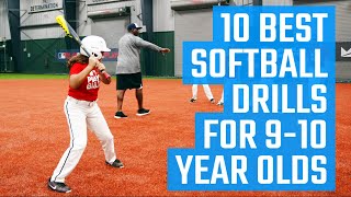 10 Best Softball Drills for 9-10 Year Olds | Fun Youth Softball Drills from the MOJO app