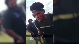 CAM NEWTON ALMOST FIGHTS TEENAGER AT FOOTBALL CAMP