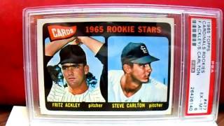 *SOLD*1965 Topps #477 Steve Carlton Rookie Card Graded PSA 6 EX-MT. For Sale