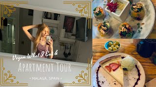 What I Eat in a Day (Vegan) + Malaga Apartment Tour!!