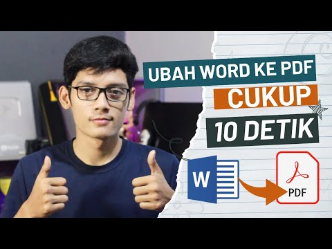 Cara Mengubah File Word Ke Pdf Terbaru 2023 - YouTube