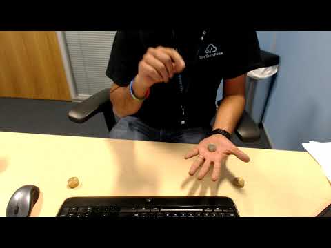 Magic coins trick. Magic coins trick.