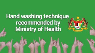 7 Steps Hand washing technique recommended by MOH !!