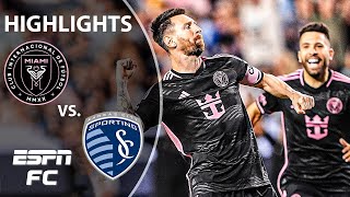 MESSI & SUAREZ SCORE 😱 Inter Miami vs. Sporting Kansas City | MLS Highlights | E