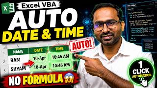 Excel Timestamp Keeps Changing? Fix It Permanently with VBA (Static Date & Time)