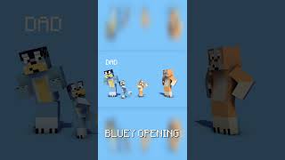 Bluey Intro in Minecraft #mineimator
