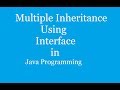 Multiple Inheritance Using Interface in Java | Java Programming Tutorial