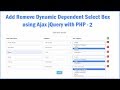 jQuery Add or Remove Dynamic Dependent Select Box using  PHP Ajax - 2