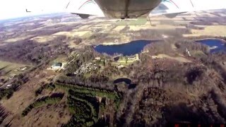 Lake Baw Beese overflight and landing at Hillsdale Airport KJYM