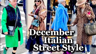 Milan Exclusive Winter Street Style 🇮🇹👒👢 | The Milanese Most Fashionable Outfit December 2024