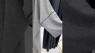 Loriya Wholesale Modest Dubai Abaya Women Muslim Dress Slit Sleeves Linen Open Kimono Abaya #abaya