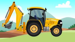 Garage construction machinery - Construction and application and animations for children