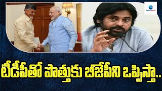 టీడీపీతో పొత్తుకు బీజేపీని ఒప్పిస్తా..| Pawan Kalyan will convince BJP to alliance with TDP..| ZEE