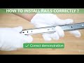 How to install the slide rail on TOPSKY  product