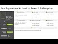 One Page Mutual Action Plan PowerPoint Template | Kridha Graphics