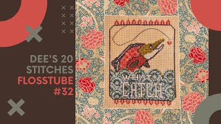 Dee's 20 Stitches - Flosstube #32 - A Crossstitch Ode to a Spawning Sockeye