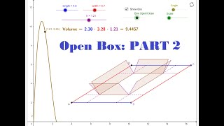 4.5#5 [Part 2] Optimization: Open Box problem: solving the problem via Calculus