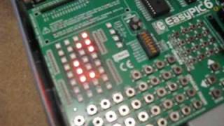 16F887 PIC Project: Binary Clock MikroC with EasyPIC 6