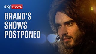 Russell Brand's live shows postponed