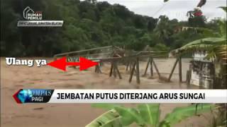 Astagfirullah || Jembatan putus di Empat Lawang Diterjang Arus Sungai