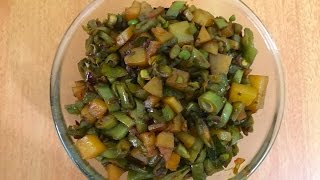 Amarakka Urulakizhangu Mezhukkupuratti ( Broad Beans Potato Stir Fry Recipe ) | Amarakka Upperi