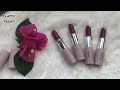 nybae runway serum lipsticks swatches in natural light