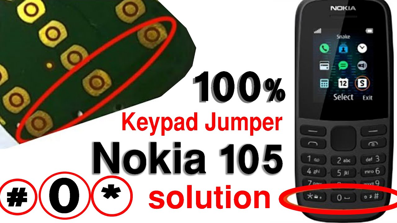 How To Nokia 105 TA 1174 * 0 # Key Not Working | Nokia TA-1174 Keypad ...