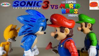 SONIC THE HEDGEHOG Movie vs SUPER MARIO BROS Movie Action Figure Review Jakks Pacific Ranked Worst 1