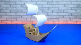 How to Make Pirate Ship at Home || How to Make Pirate Ship from Cardboard